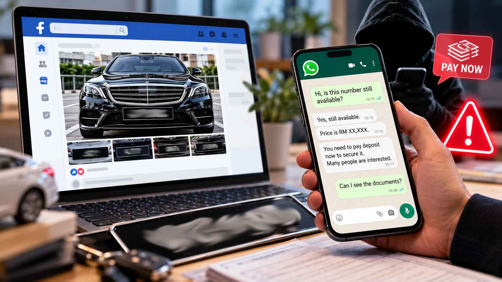 Facebook VIP plate scams